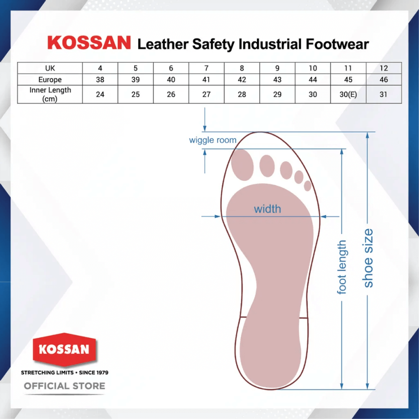 KOSSAN Leather Safety Industrial Footwear