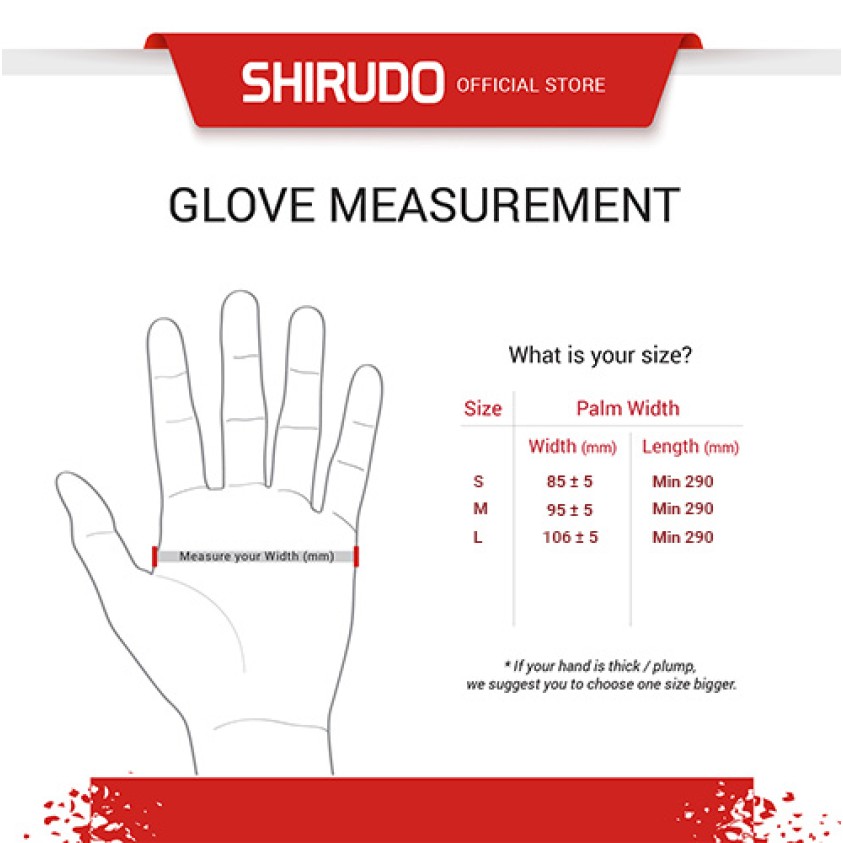 SHIRUDO HRpro High Risk Natural White Latex Disposable Glove (8.0g/100pcs)