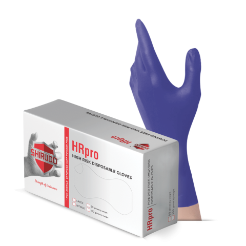 SHIRUDO HRpro High Risk Purple Nitrile Disposable Glove (8.8g/50pcs)