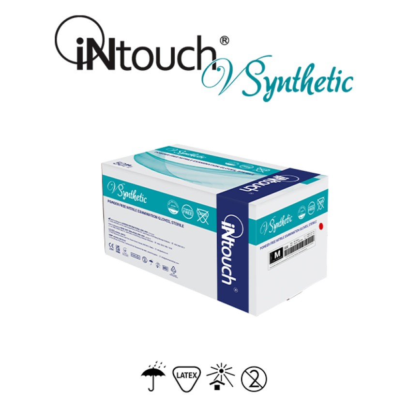 iNtouch V Synthetic Sterile Powder Free Nitrile Examination Glove (6.7g/1pair)